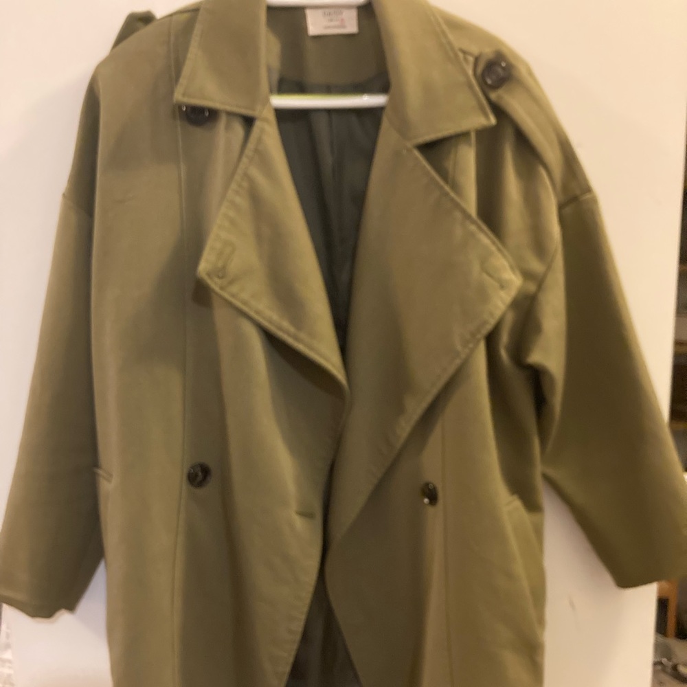 Korean made flowy trench